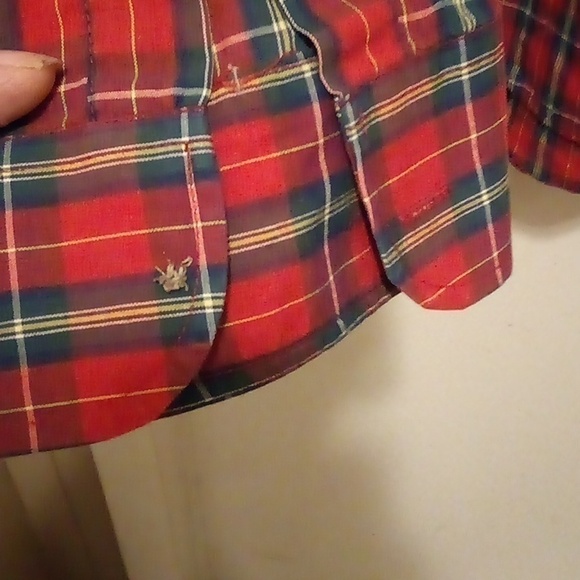 Puritan Long Sleeve Red/Black Plaid Button Down Shirt - Size M - Picture 6 of 7